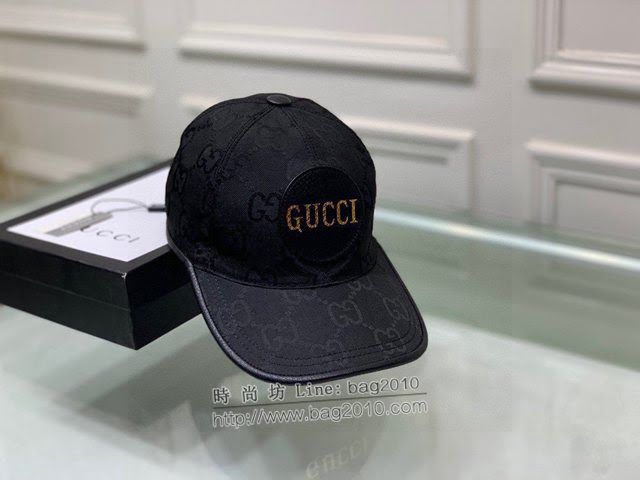 Gucci新品男士帽子 古馳GG印花棒球帽鴨舌帽  mm1376